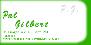 pal gilbert business card