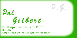 pal gilbert business card